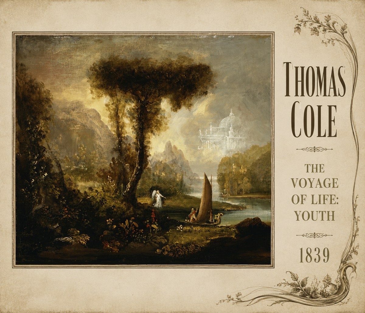 Thomas Cole The Voyage of Life: Youth II No2 - Juliste