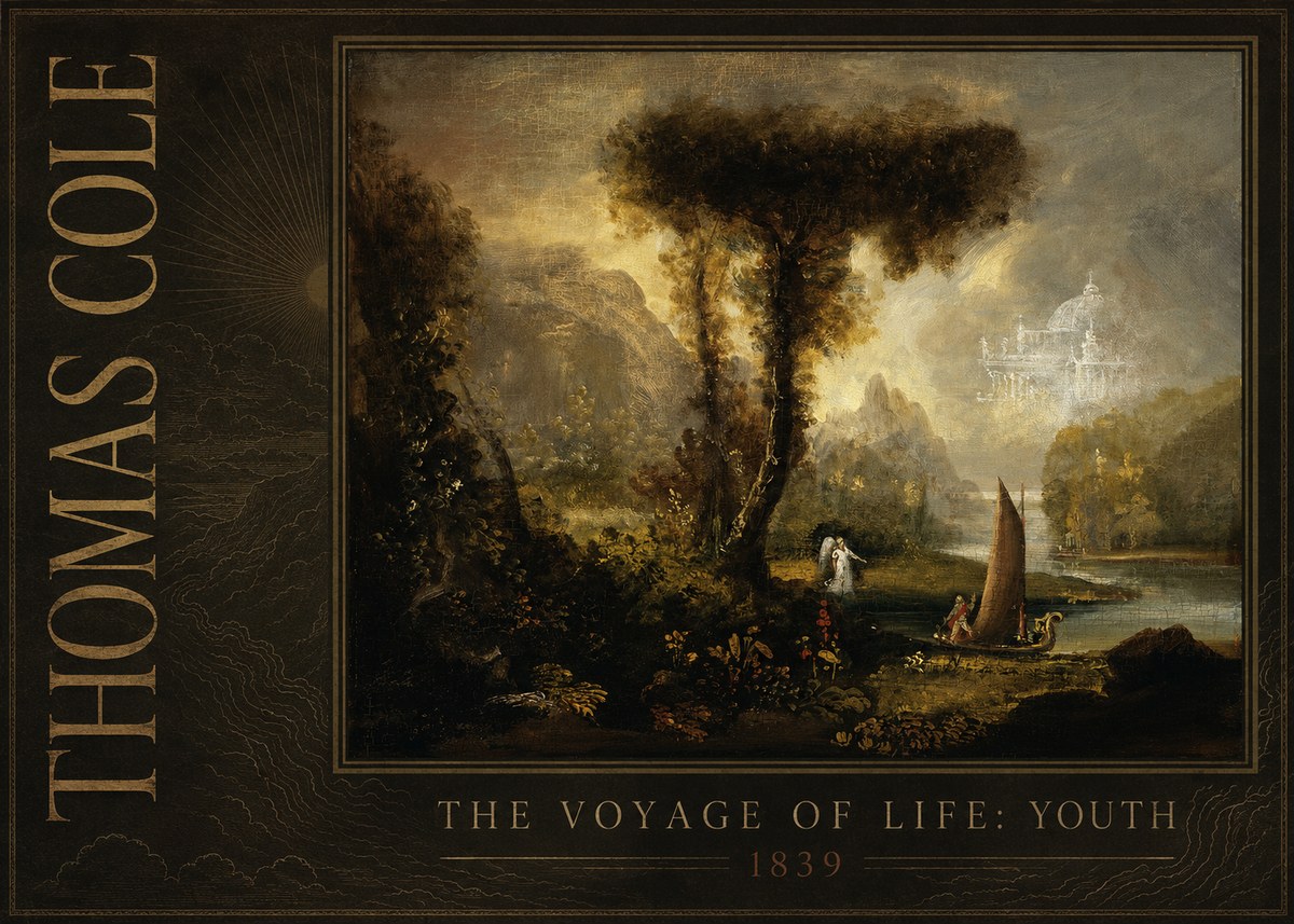 Thomas Cole The Voyage of Life: Youth II No3 - Juliste