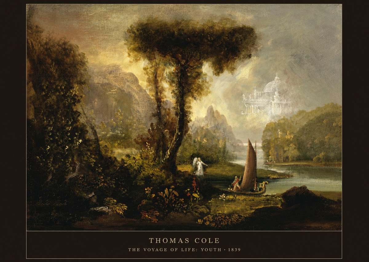 Thomas Cole The Voyage of Life: Youth II No6 - Juliste