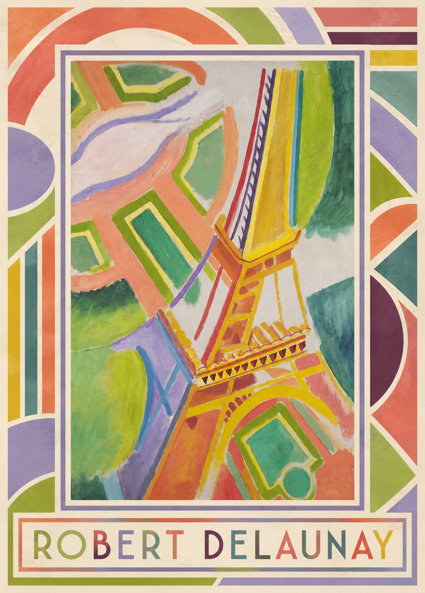 Robert Delaunay Tour Eiffel No1 - Juliste