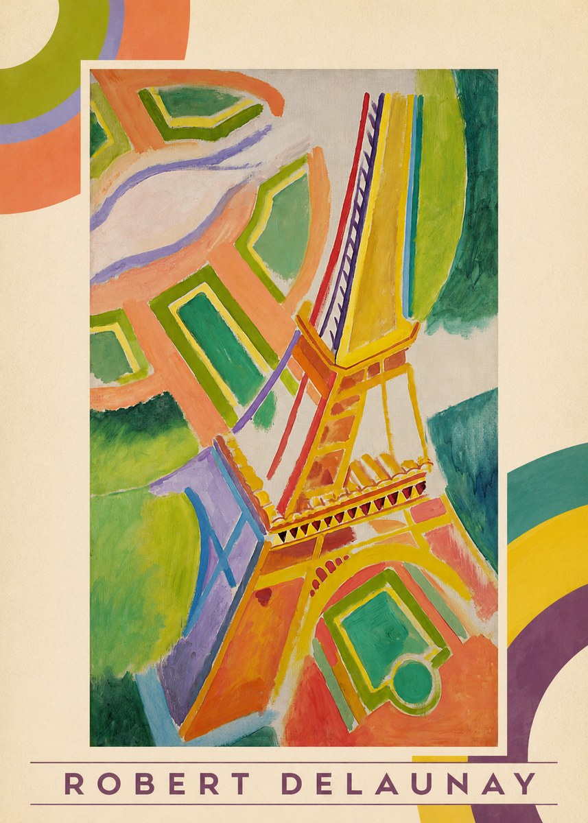 Robert Delaunay Tour Eiffel No3 - Juliste