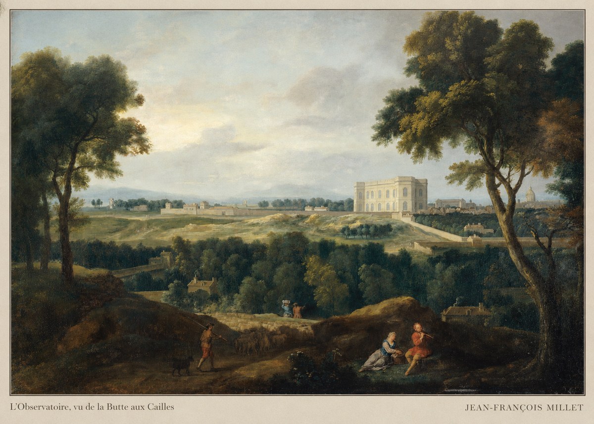 Jean-François Millet L'observatoire, Vu De La Butte Aux Cailles No5 - Juliste
