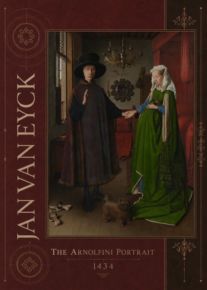 Jan van Eyck The Arnolfini Portrait III No2 - Juliste