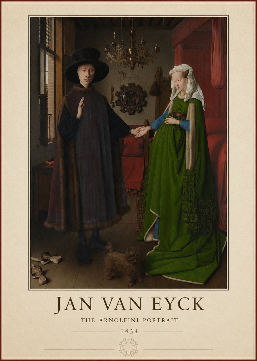 Jan van Eyck The Arnolfini Portrait III No4 - Juliste