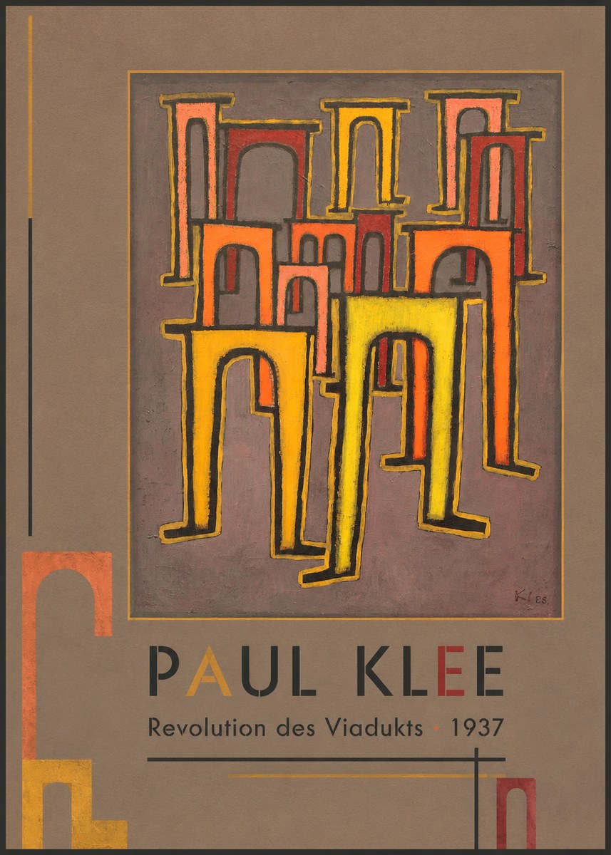 Paul Klee Revolution Des Viadukts No2 - Juliste