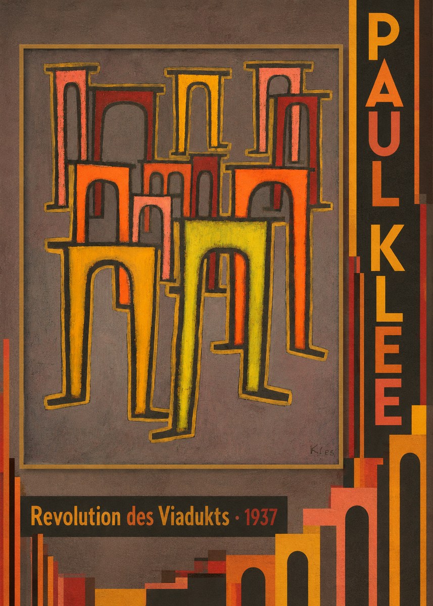 Paul Klee Revolution Des Viadukts No3 - Juliste