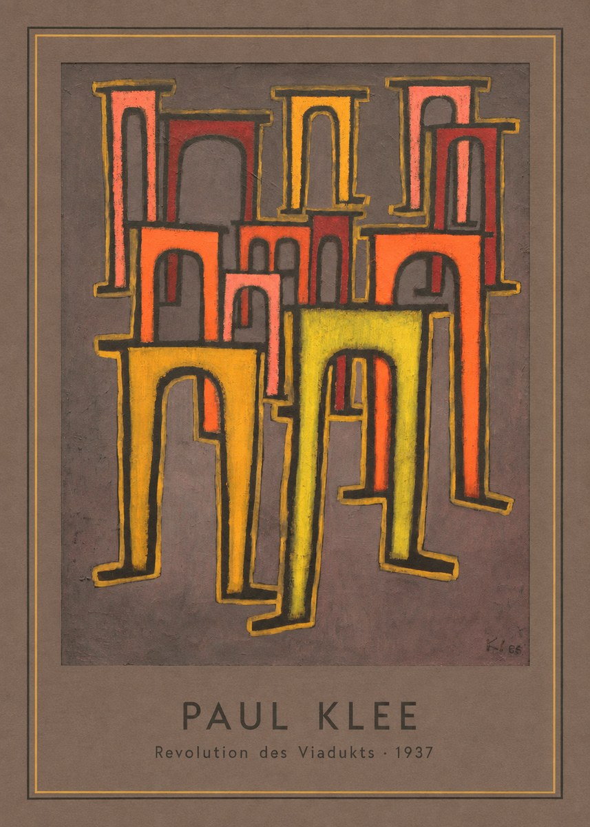 Paul Klee Revolution Des Viadukts No4 - Juliste