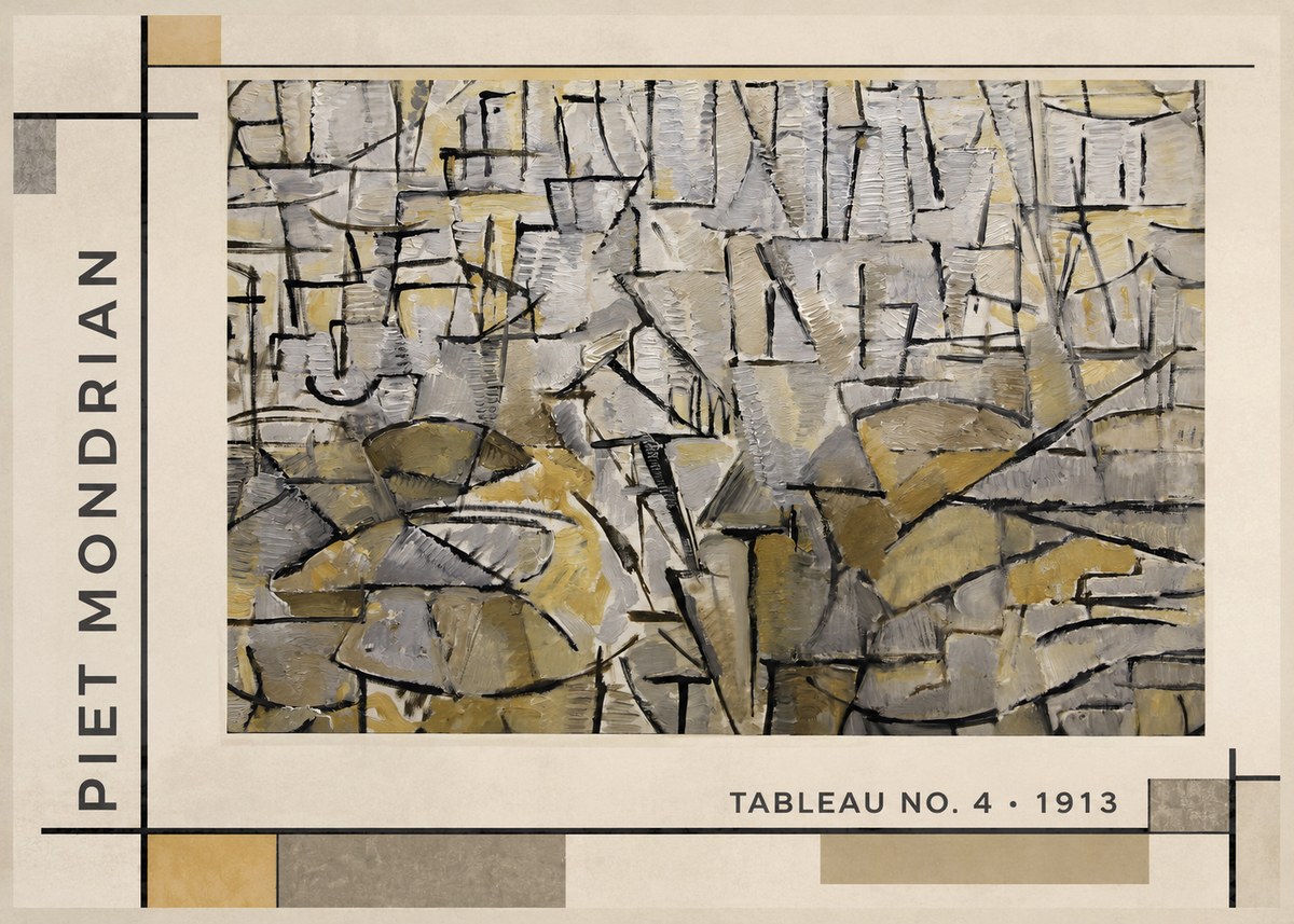 Piet Mondrian Tableau No. 4 No1 - Juliste