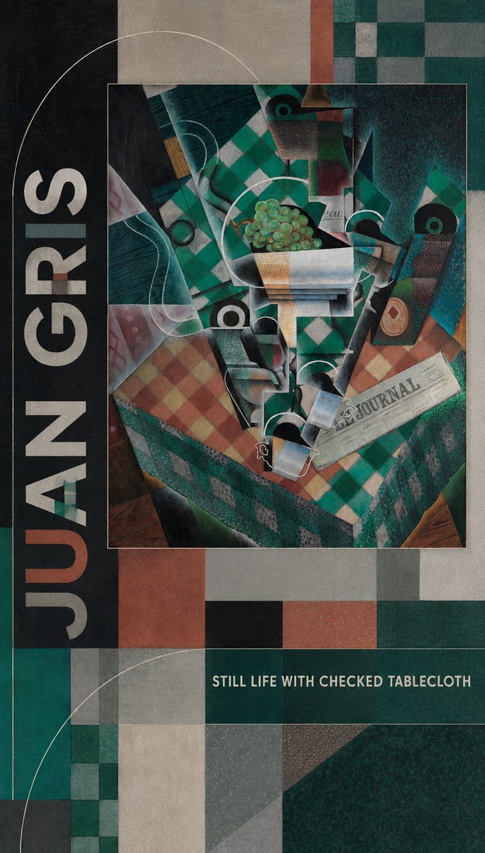 Juan Gris Still Life with Checked Tablecloth No2 - Juliste