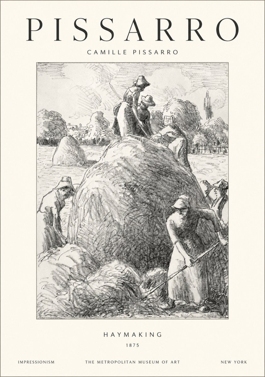Pissarro Haymaking No1 - Juliste