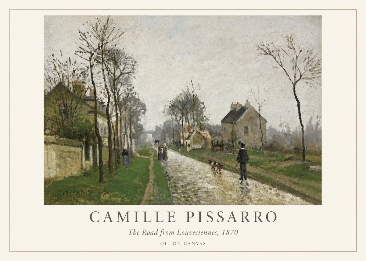 Pissarro The Road from Louveciennes, 1870 No1 - Juliste