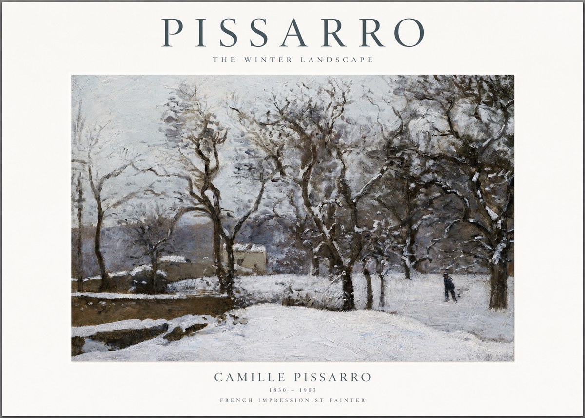 Pissarro The Winter Landscape No1 - Juliste