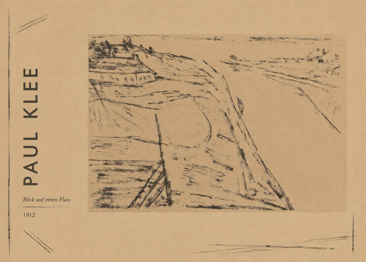 Paul Klee Blick Auf Einen Fluss No2 - Juliste
