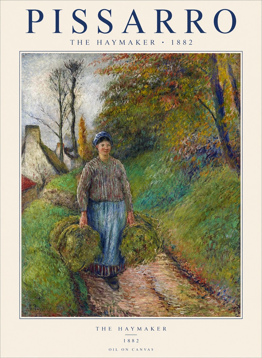 Pissarro The Haymaker No1 - Juliste