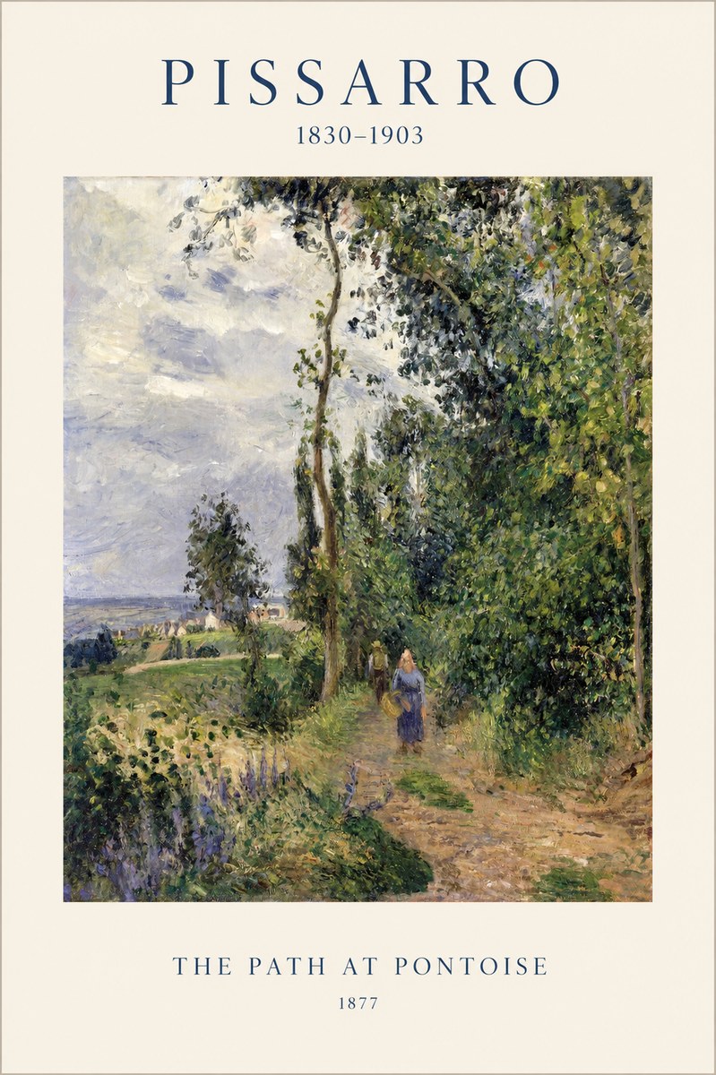 Pissarro The Path at Pontoise No1 - Juliste