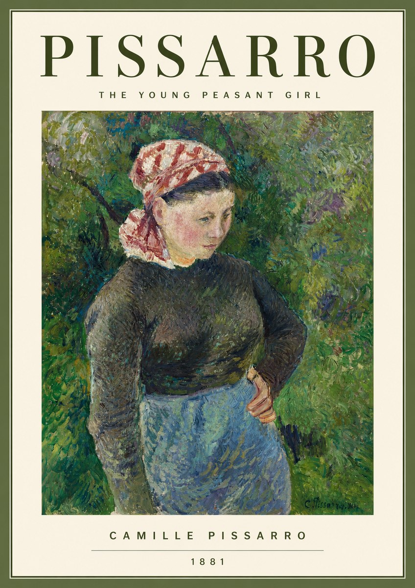 Pissarro The Young Peasant Girl No2 - Juliste