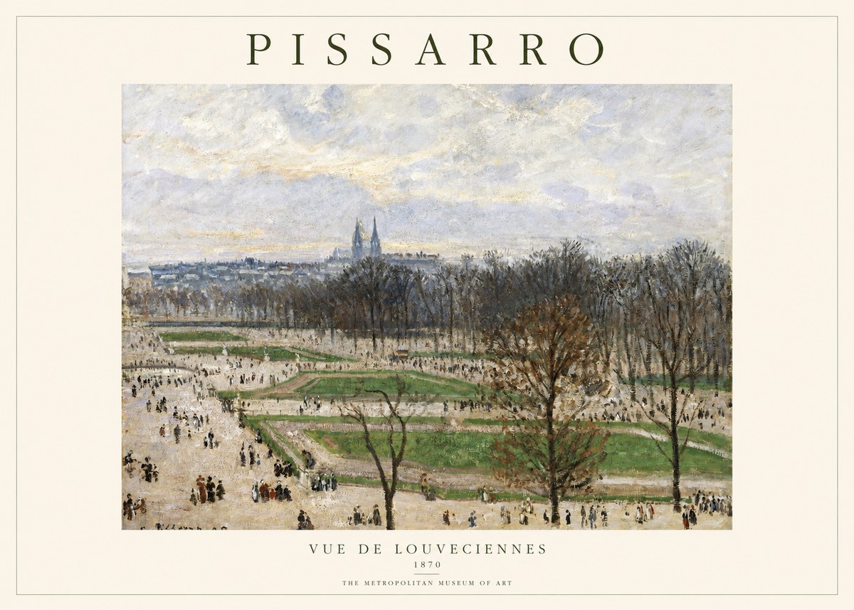 Pissarro The Tuileries Garden, Paris No2 - Juliste