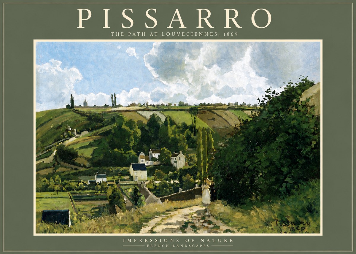 Pissarro The Path at Louveciennes, 1869 No4 - Juliste