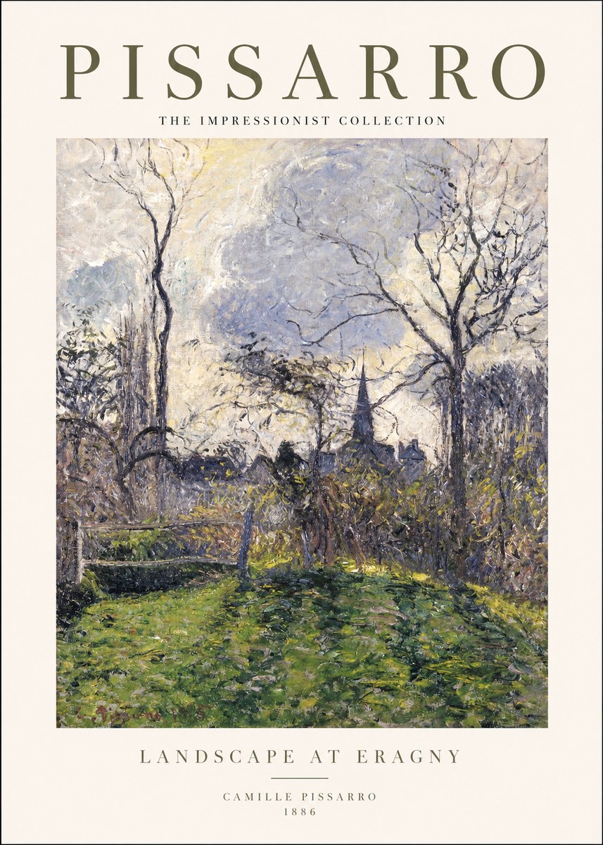 Pissarro Landscape at Eragny No1 - Juliste