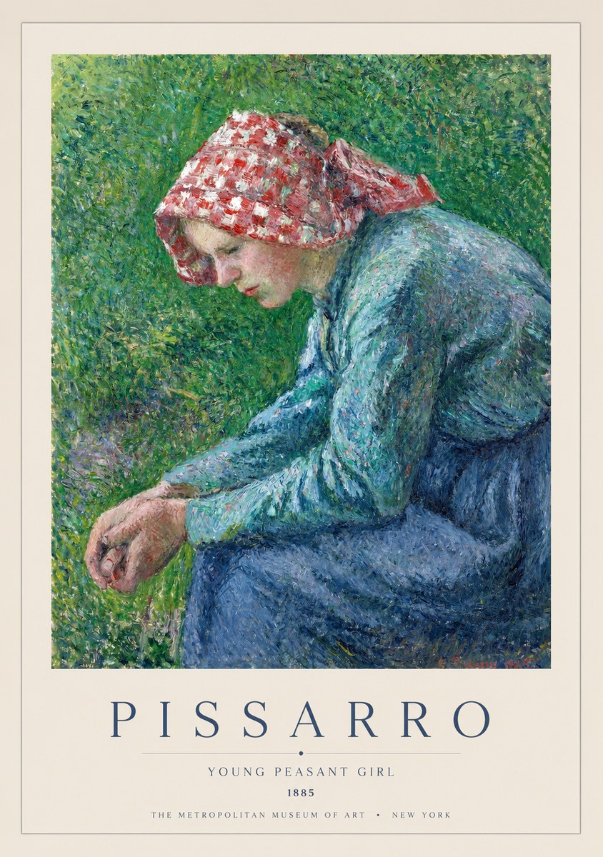 Pissarro Young Peasant Girl No1 - Juliste