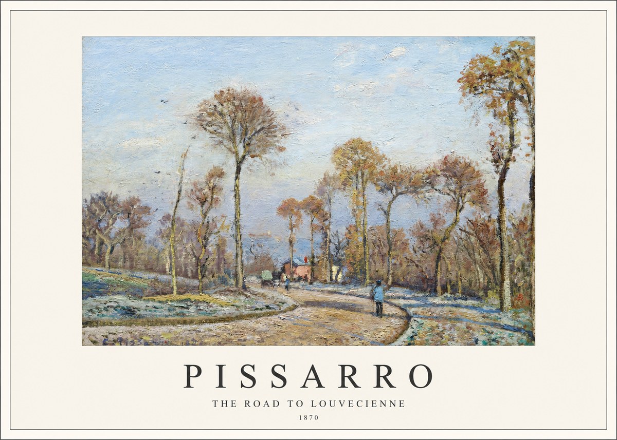 Pissarro The Road to Louvecienne No1 - Juliste