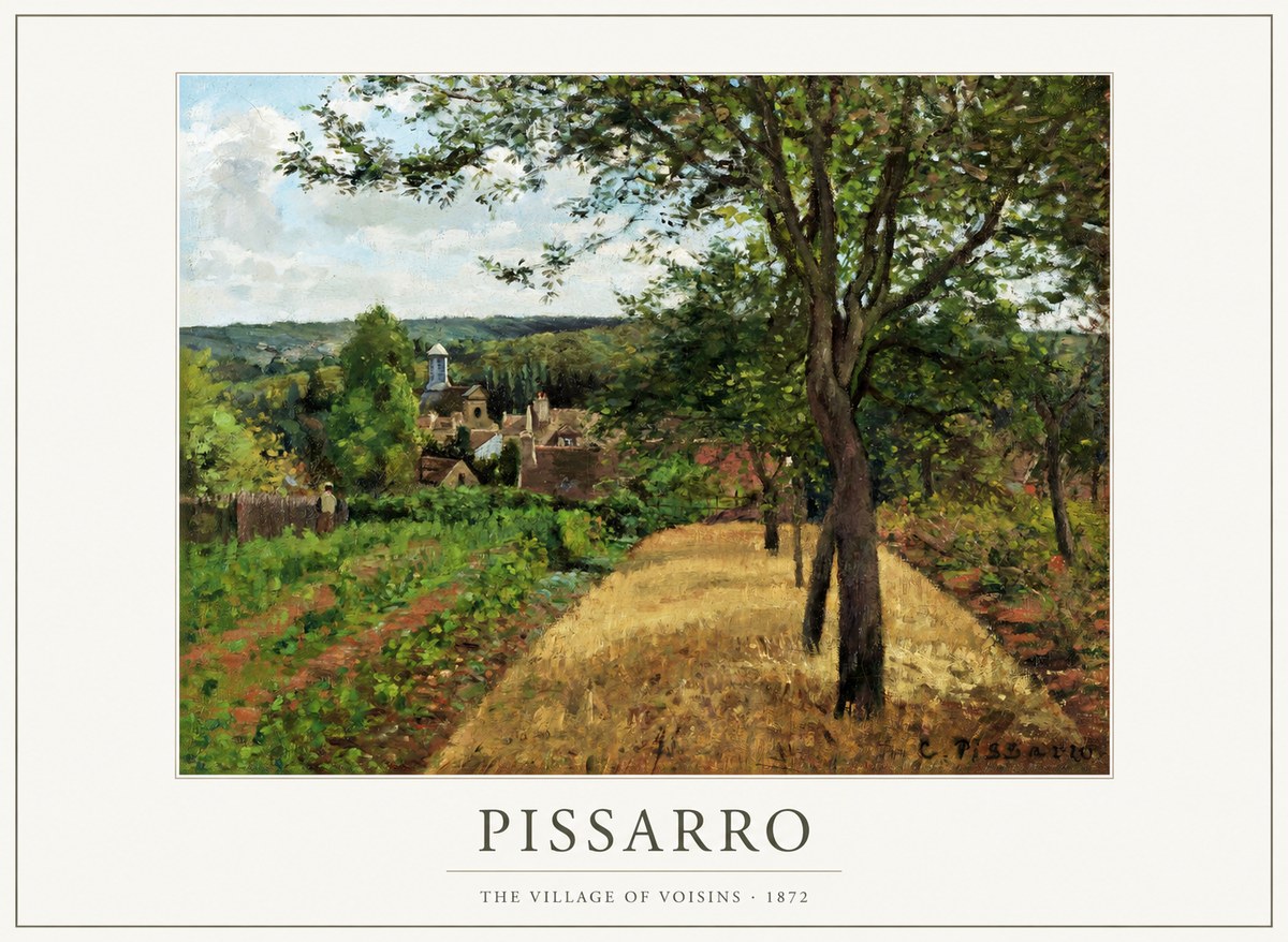 Pissarro The Village of Voisins No1 - Juliste
