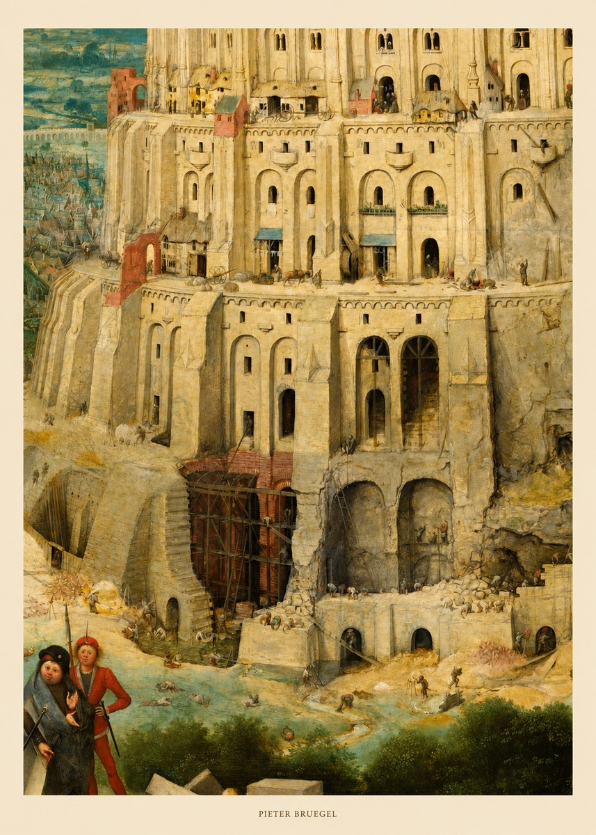 Pieter Bruegel The Tower of Babel IV No5 - Juliste