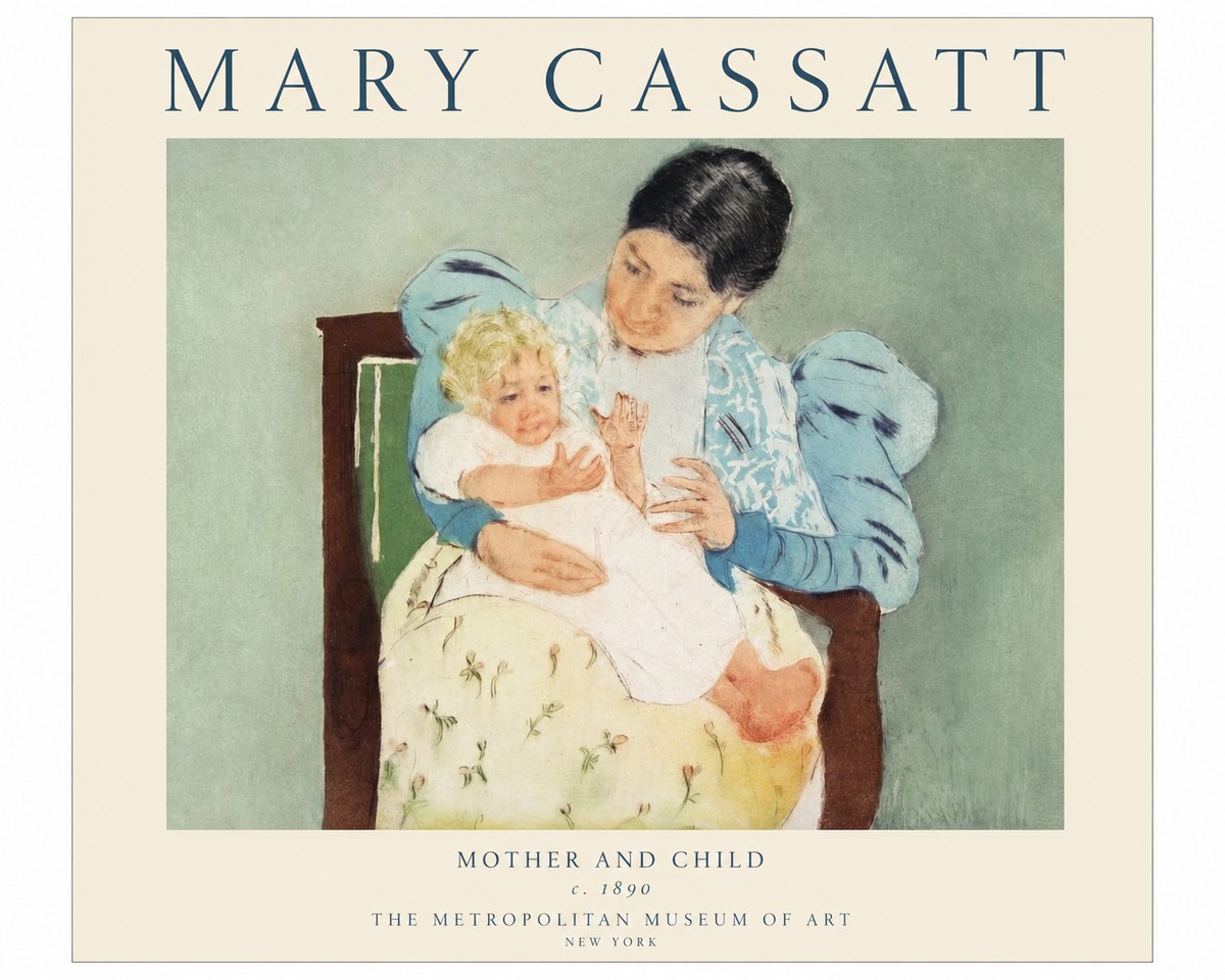Mary Cassatt Mother and Child III No1 - Juliste