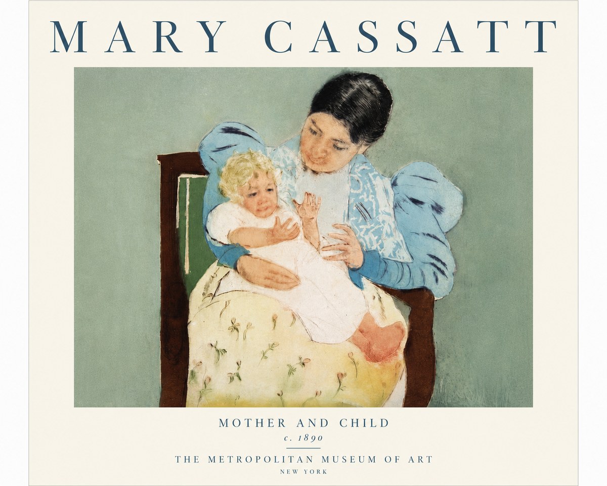Mary Cassatt Mother and Child III No5 - Juliste