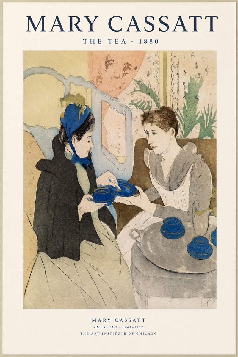 Mary Cassatt The Tea No1 - Juliste