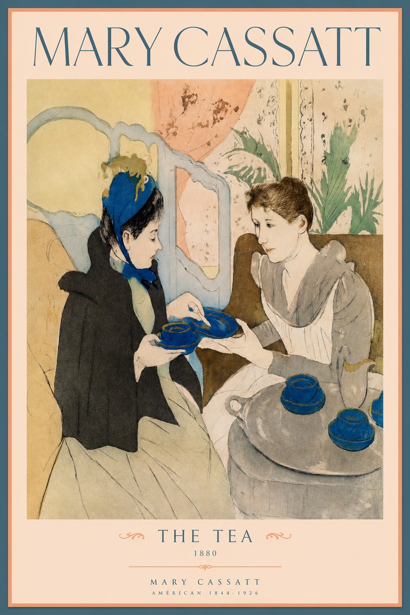 Mary Cassatt The Tea No2 - Juliste
