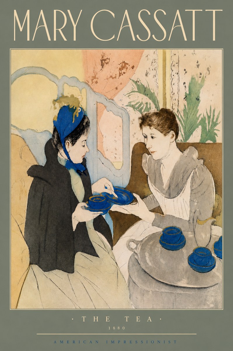 Mary Cassatt The Tea No4 - Juliste