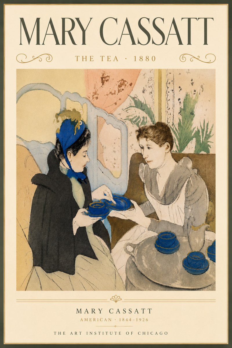 Mary Cassatt The Tea No6 - Juliste