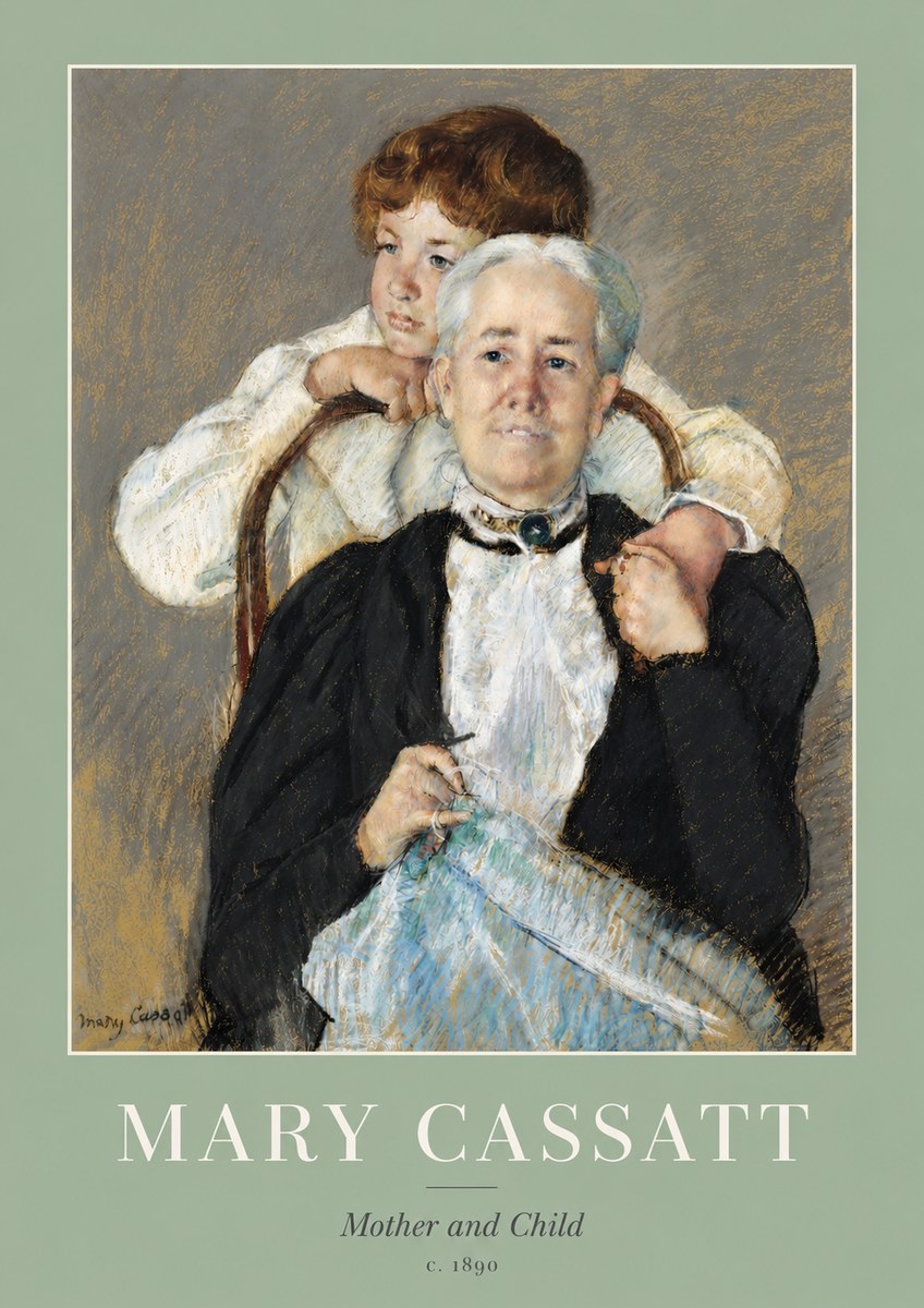 Mary Cassatt Mother and Child V No3 - Juliste