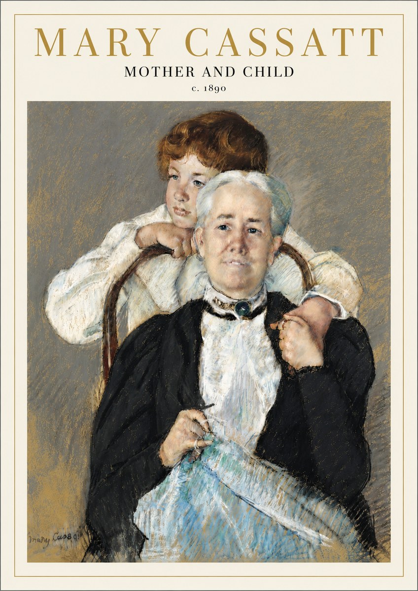 Mary Cassatt Mother and Child V No4 - Juliste