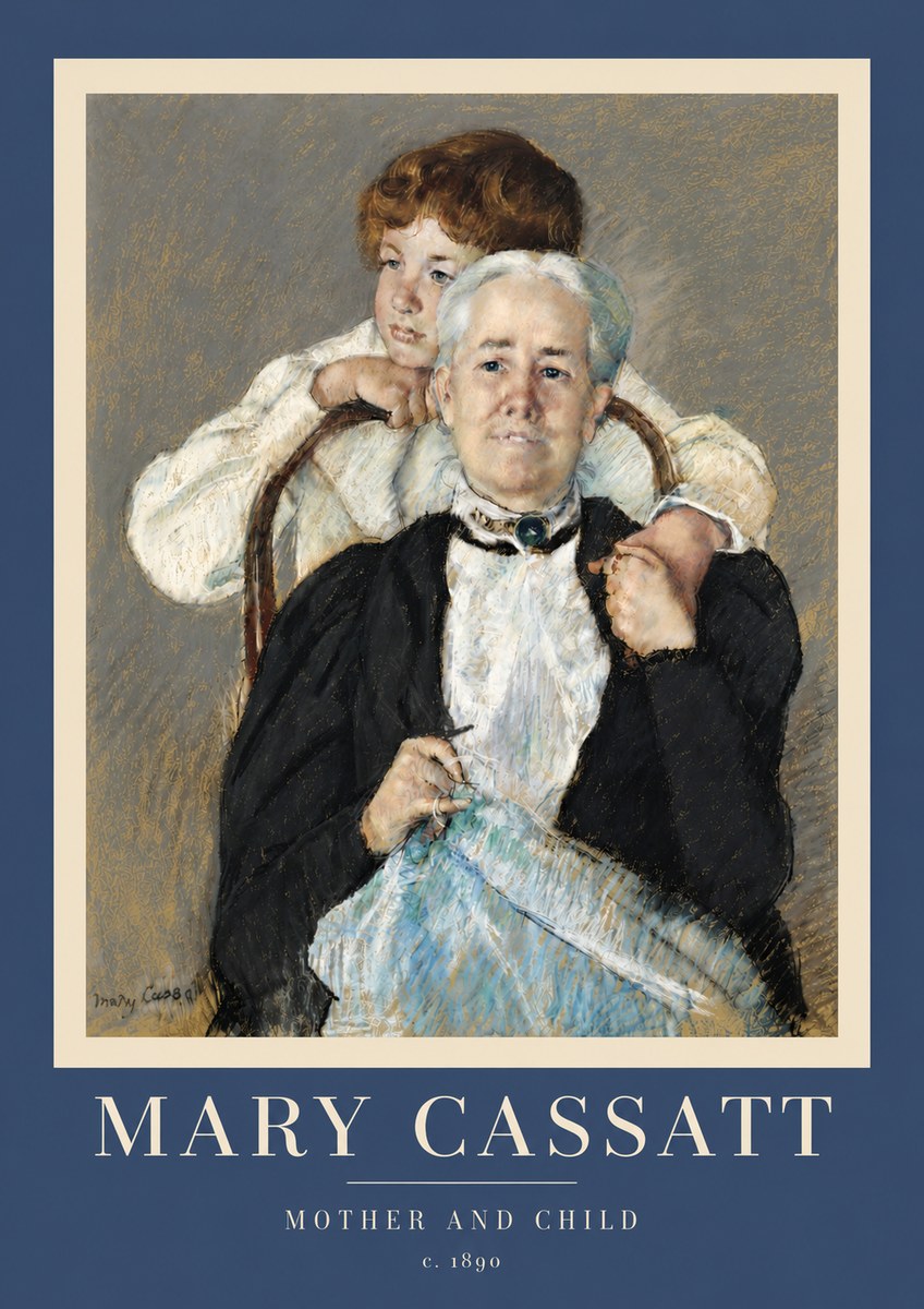 Mary Cassatt Mother and Child V No5 - Juliste