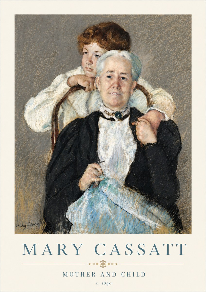 Mary Cassatt Mother and Child V No6 - Juliste