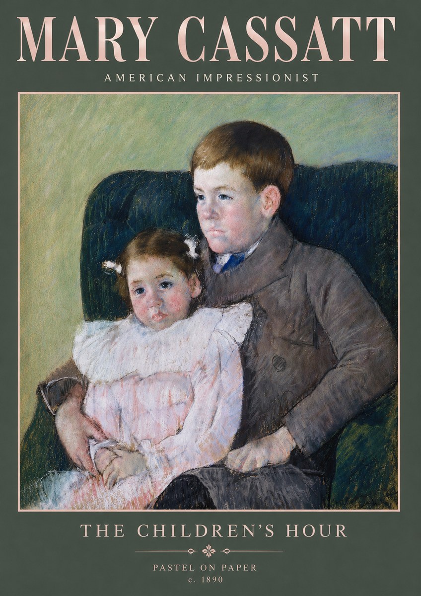 Mary Cassatt The Children's Hour No4 - Juliste