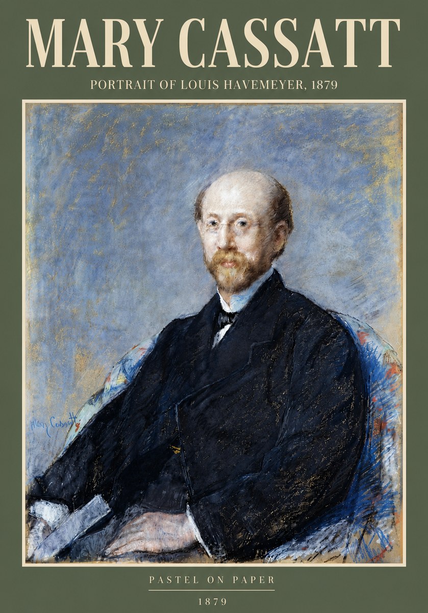 Mary Cassatt Portrait of Louis Havemeyer No6 - Juliste