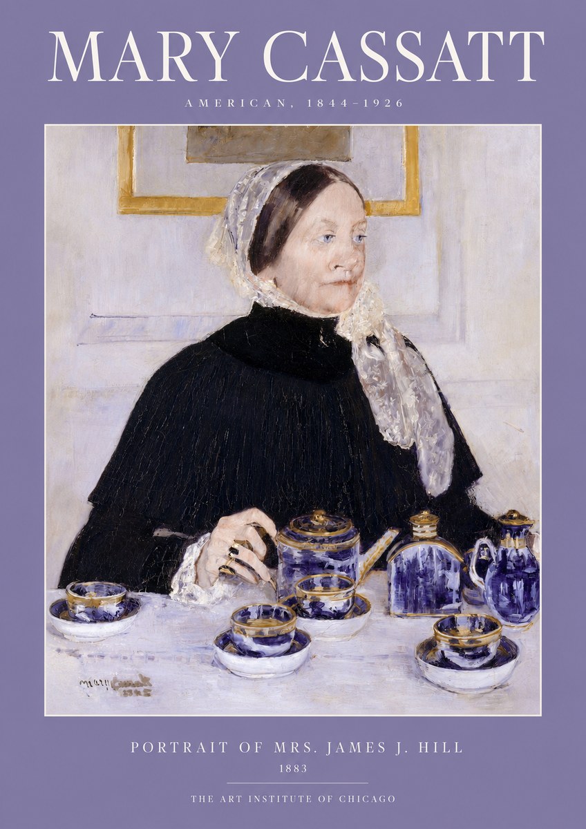 Mary Cassatt Portrait of Mrs. James J. Hill No2 - Juliste