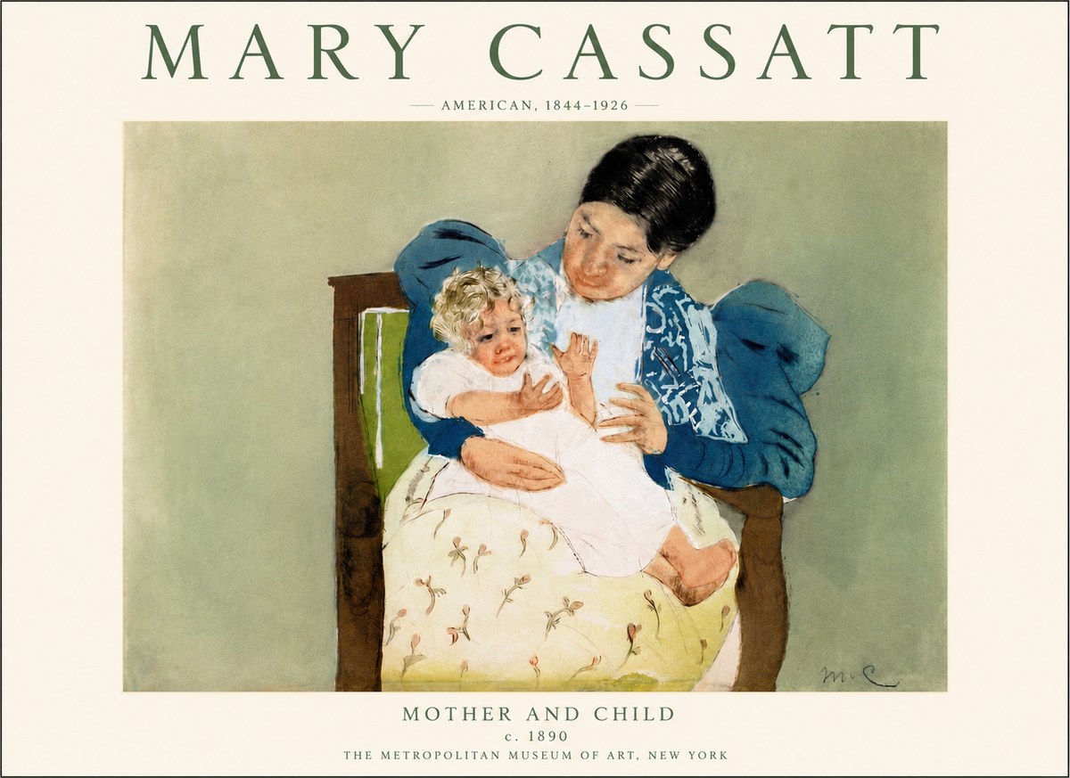 Mary Cassatt Mother and Child VIII No5 - Juliste