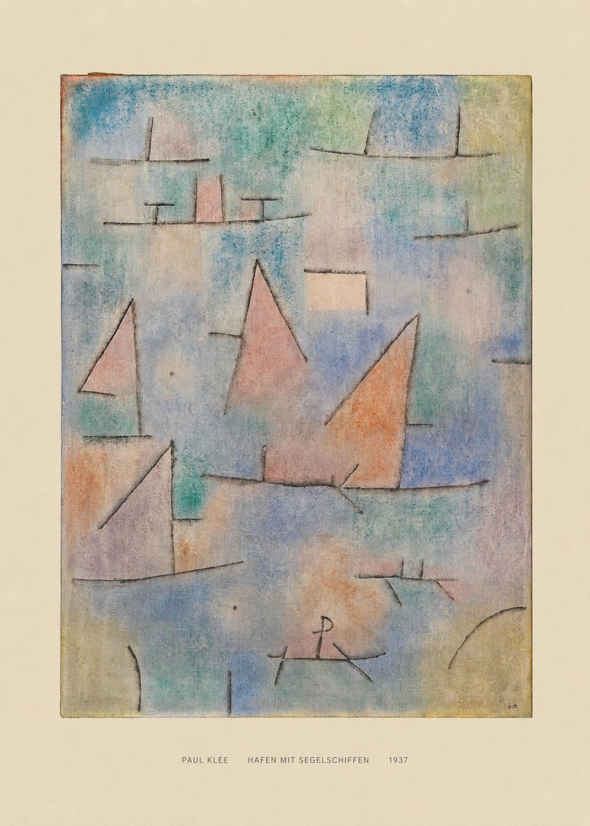 Paul Klee Hafen Mit Segelschiffen No6 - Juliste