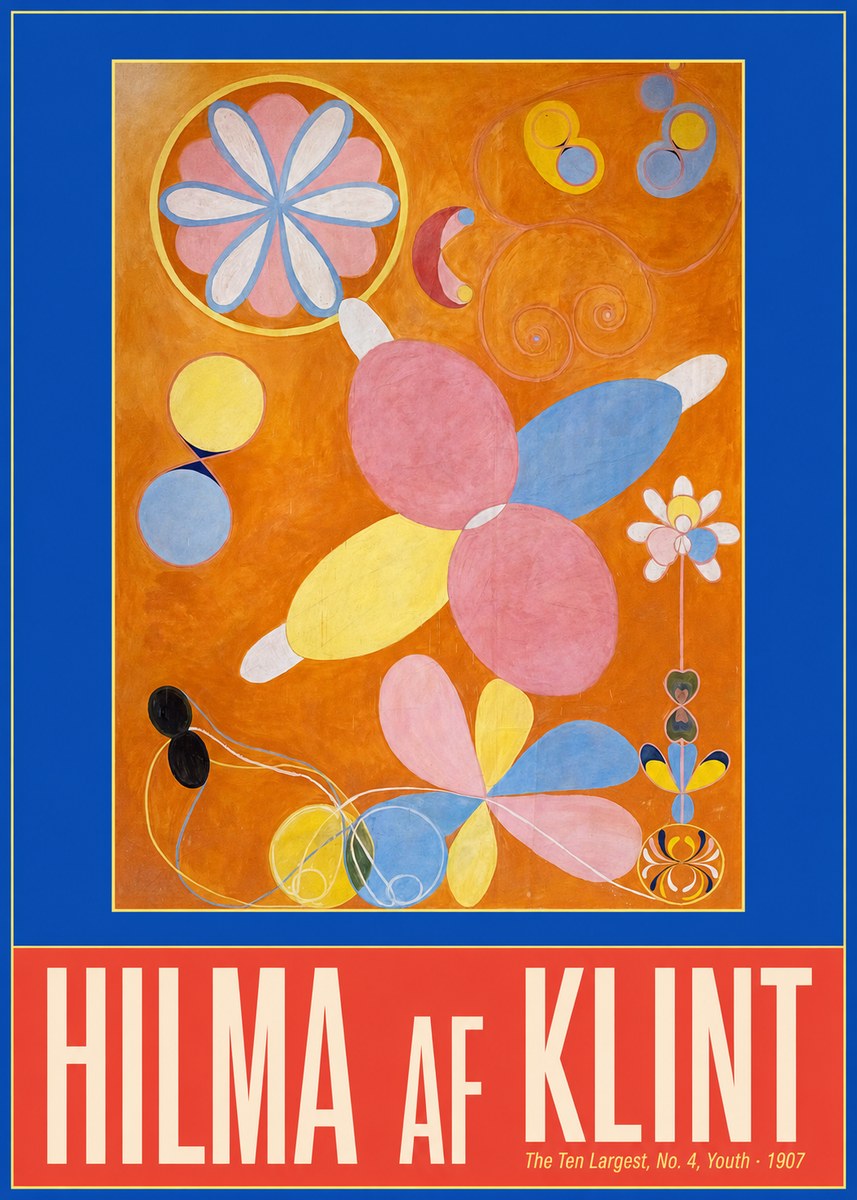 Hilma af Klint The Ten Largest, No. 4, Youth No2 - Juliste