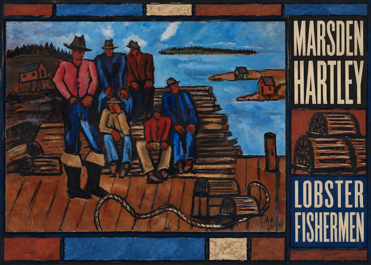Marsden Hartley Lobster Fishermen I No5 - Juliste