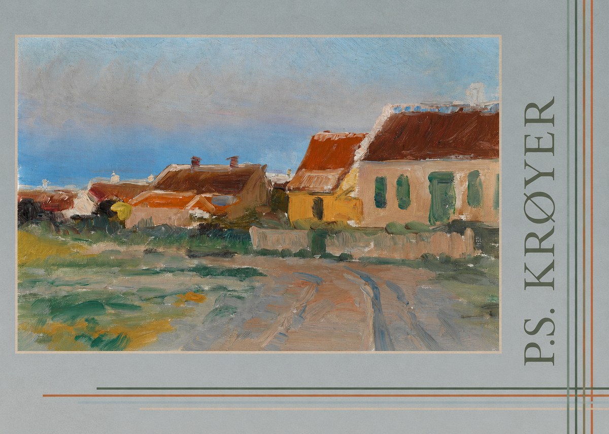 P.S. Krøyer Houses in Skagen No6 - Juliste