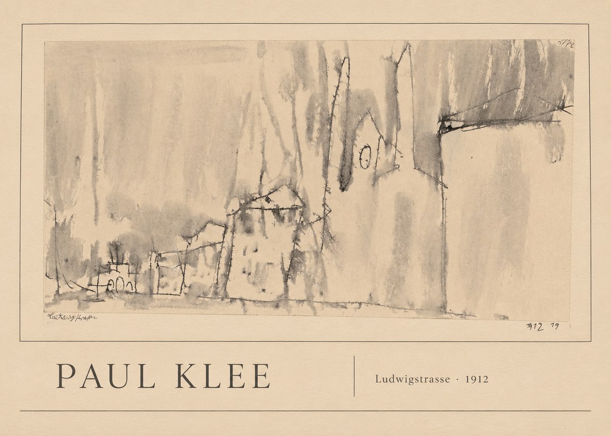 Paul Klee Ludwigstrasse No1 - Juliste
