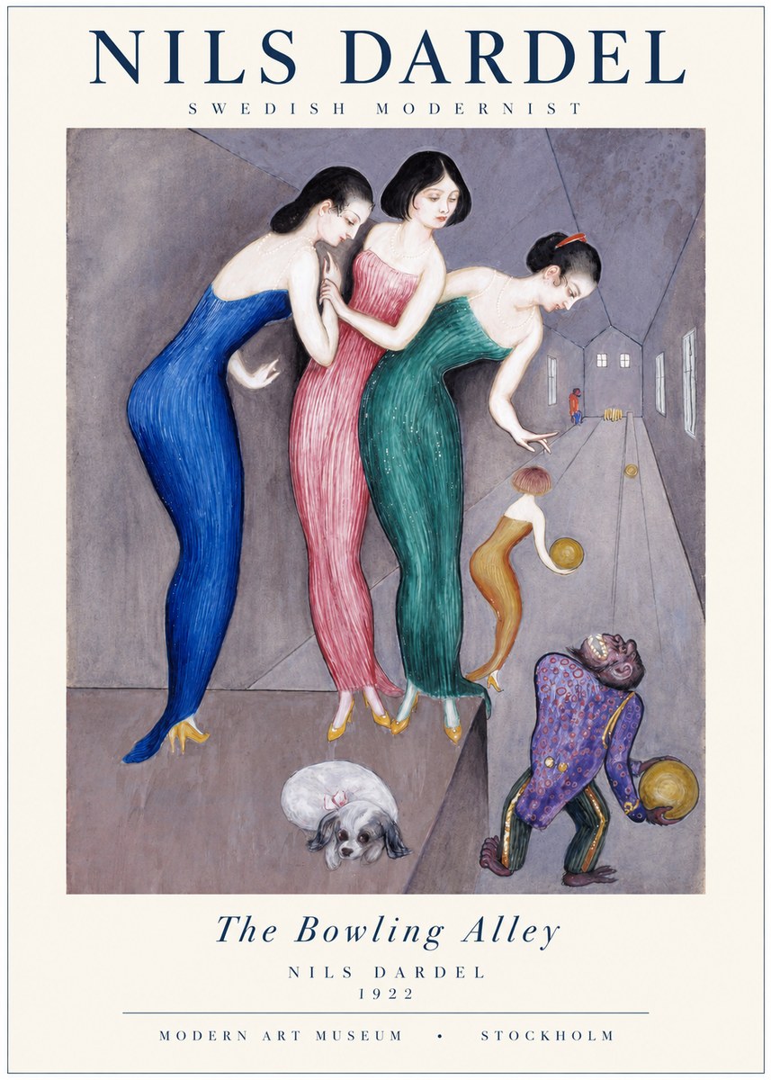 Nils Dardel Three Graces No2 - Juliste