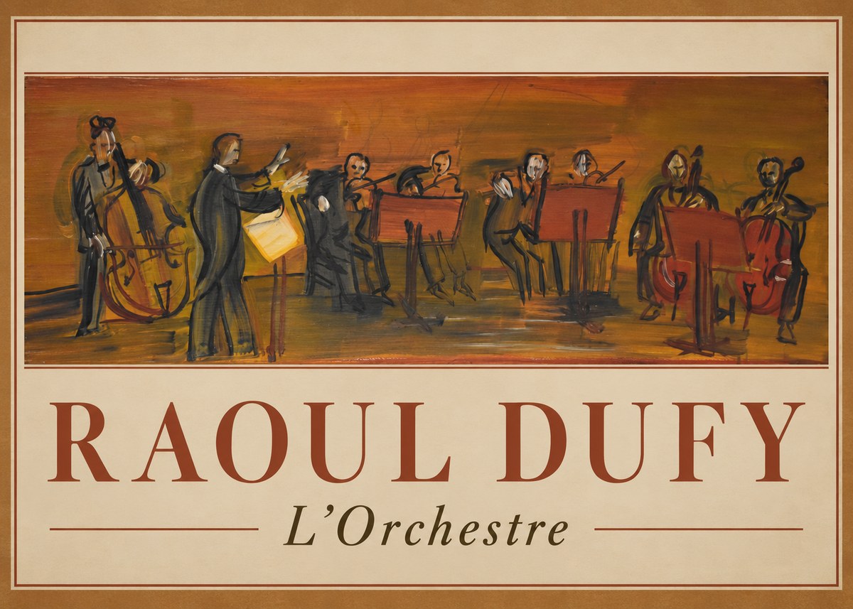 Raoul Dufy L'orchestre No1 - Juliste