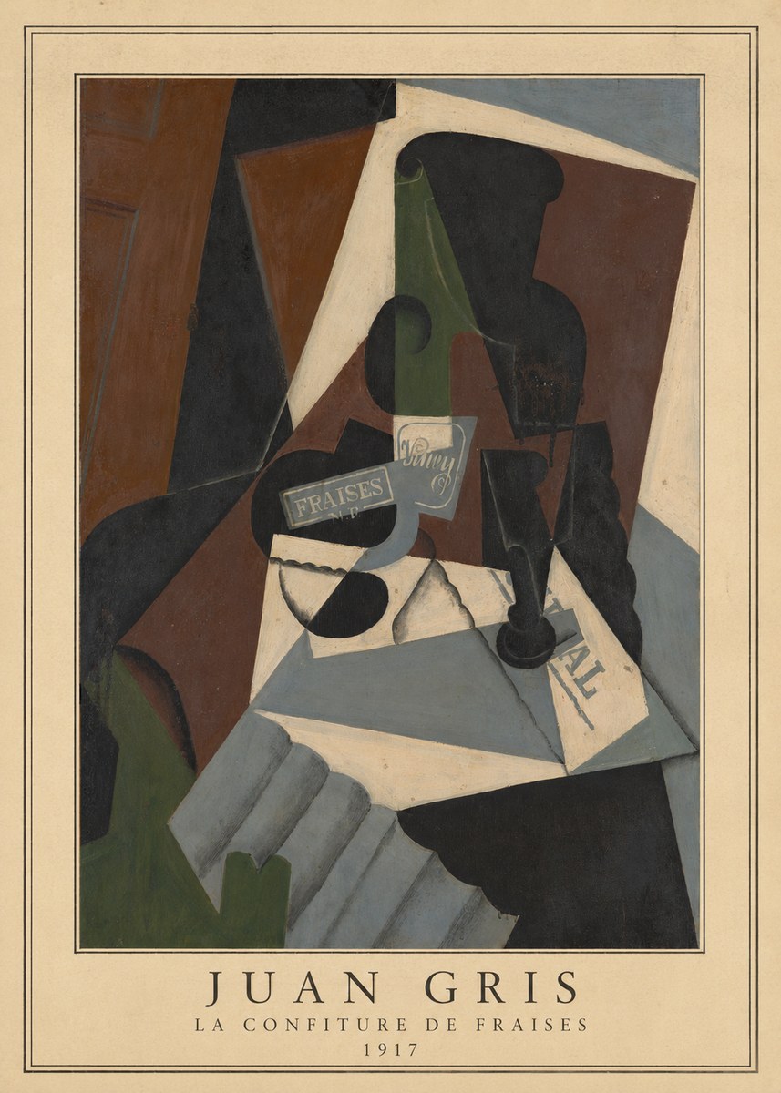 Juan Gris La Confiture De Fraises No4 - Juliste