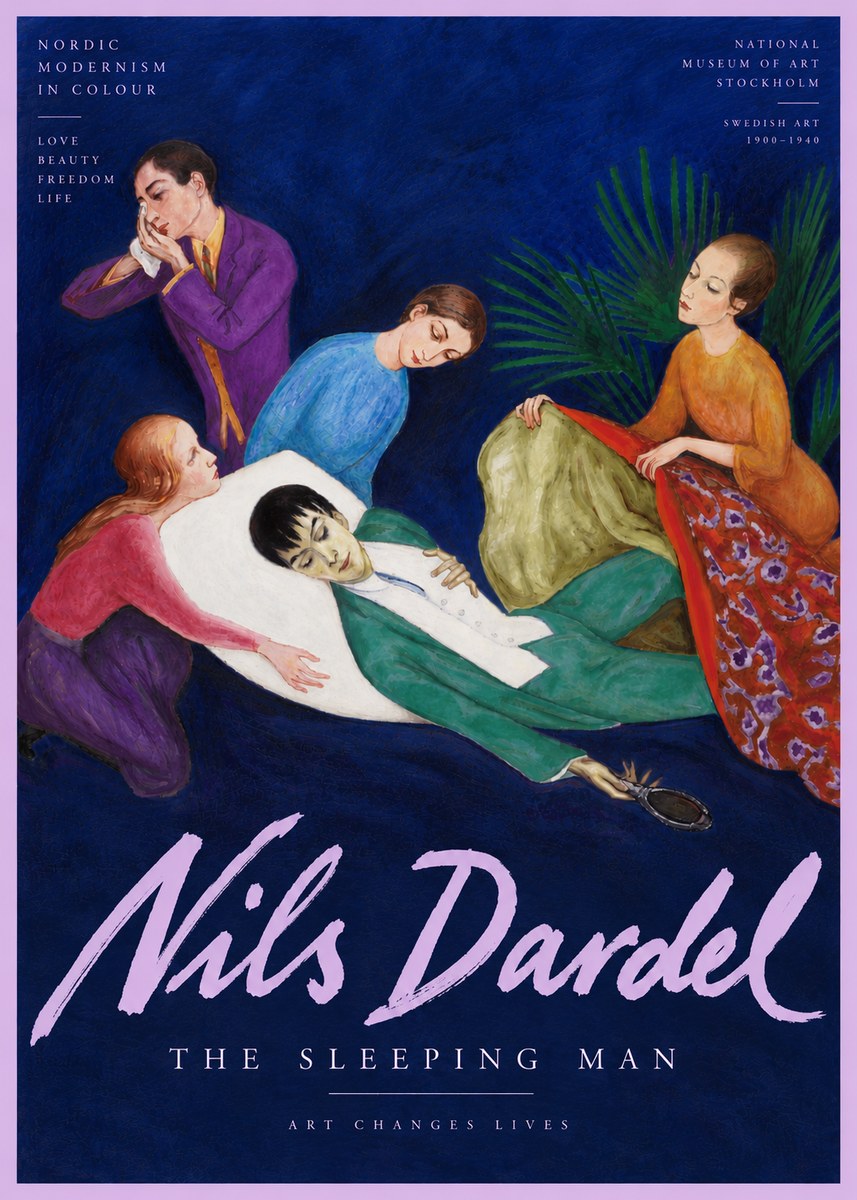 Nils Dardel The Sleeping Man No6 - Juliste